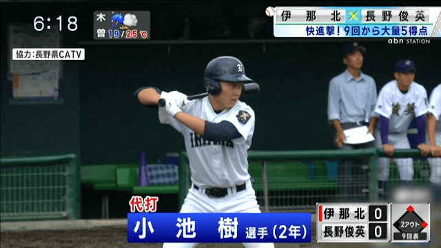 伊那北 5 – 1 長野俊英