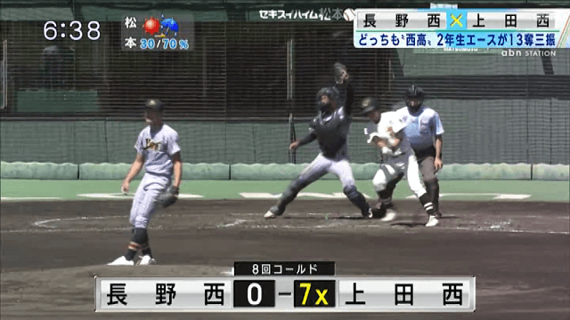 長野西 0 – 7 上田西