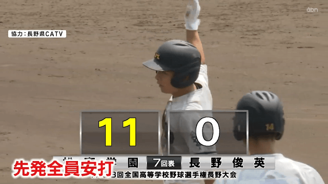 松商学園 19 – 0 長野俊英