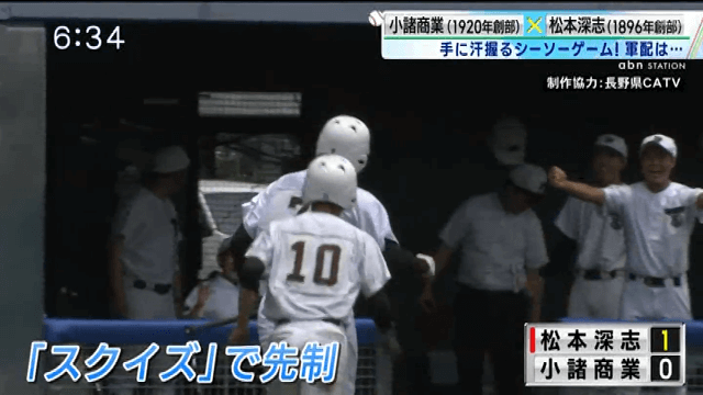 松本深志 4-6 小諸商業